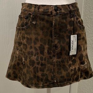 R13 High Rise Mini Skirt size 27